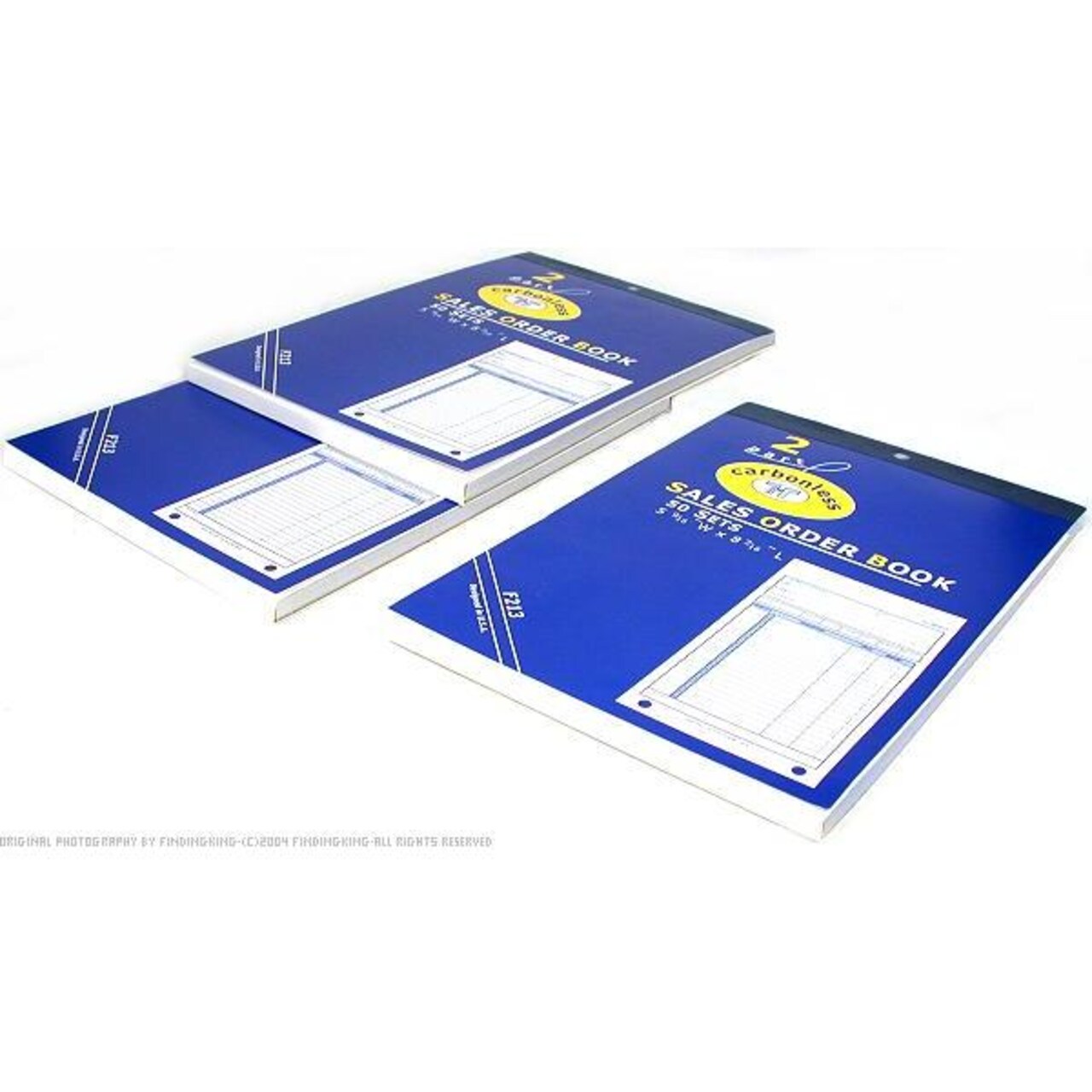 3 Sales Order Receipt Book Carbonless Record Sheet Form 5 9/16" x 8 7/16"